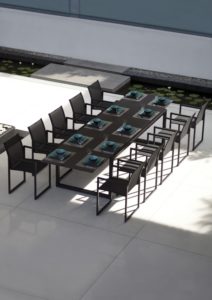 Table noire Ninix Royal Botaia Espaces Brajou